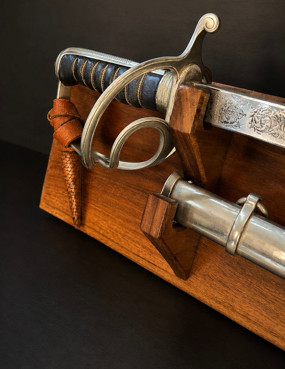 Sword Display Mount - Oak or Walnut
