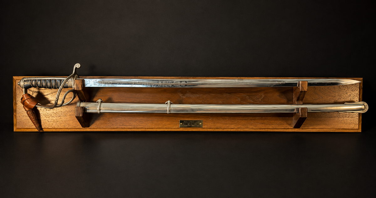Sword Display Mount - Oak or Walnut