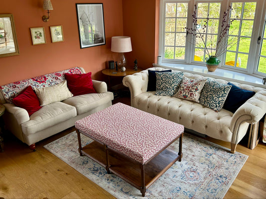 Regency Upholstered Ottoman